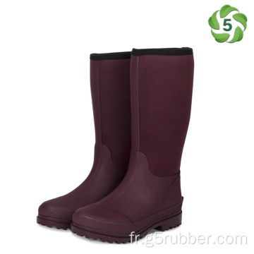 Bottes en caoutchouc naturelles G5 pour femmes multi-saison